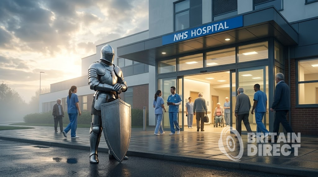 NHS hospital waiting area