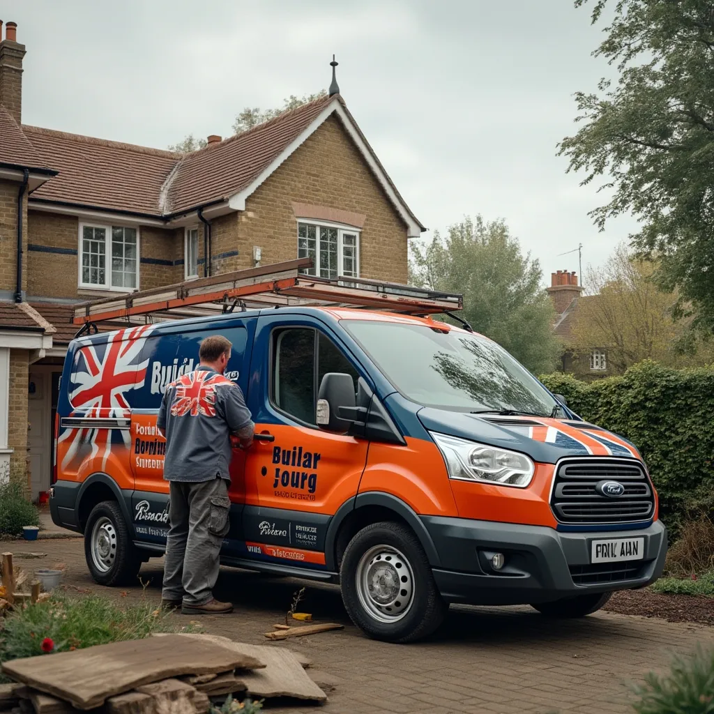 British builders van